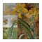 Stupell Industries Yellow Lilies on Vintage Tile Canvas Design by Sasha